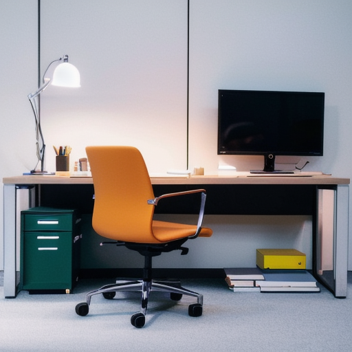 Executive analytics workspace with business intelligence displays, no people
